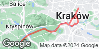 Track GPS Kraków - Tyniec z fotelikiem